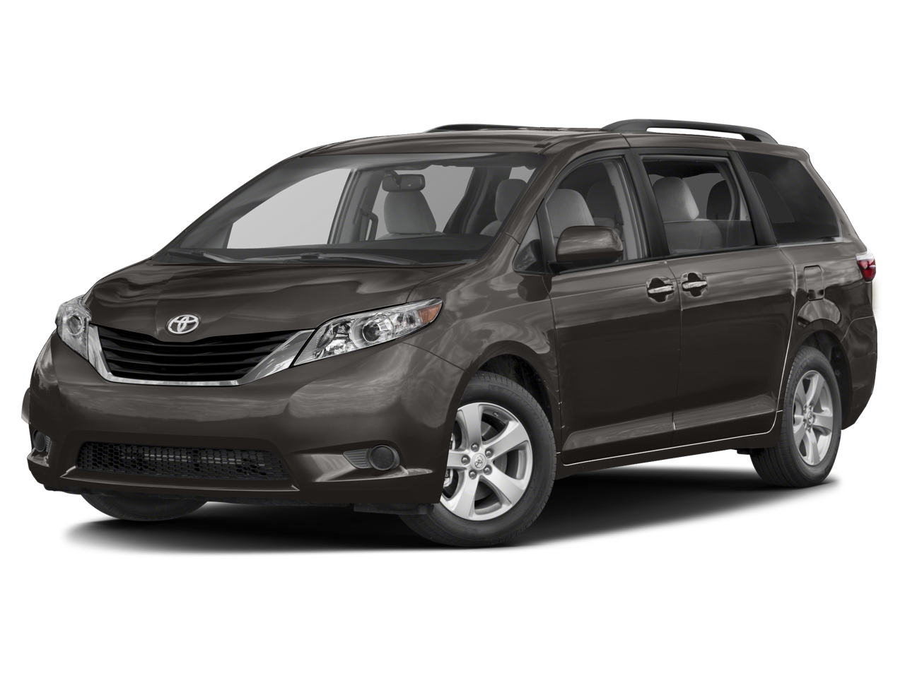 2015 Toyota Sienna LE 8 Passenger in Shoreline Mist — front three-quarter view
