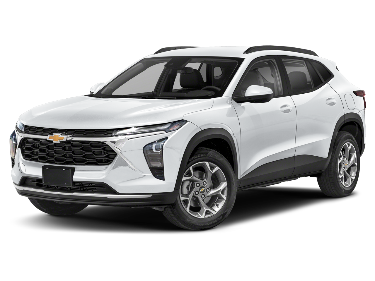 2024 Chevrolet Trax LS in Crimson Metallic — front three-quarter view