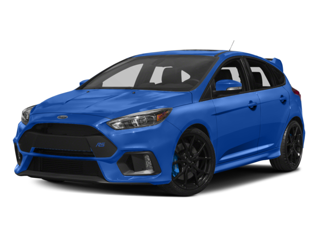 2017 Ford Focus RS in Frozen White — front three-quarter view