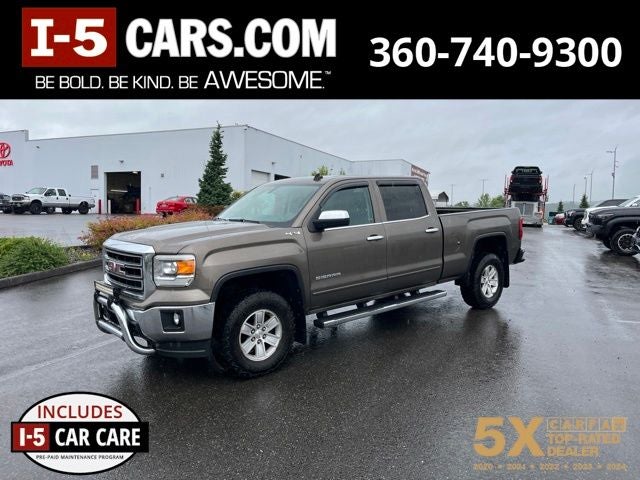 2014 GMC Sierra 1500 SLE in Bronze Alloy Metallic — front three-quarter view