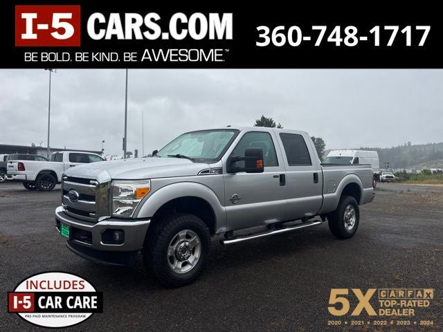 2016 Ford F-350 XLT in Ingot Silver — front three-quarter view