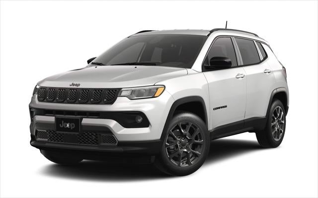 2026 Jeep Compass COMPASS LATITUDE ALTITUDE 4X4 in Bright White Clear-Coat Exterior Paint — front three-quarter view