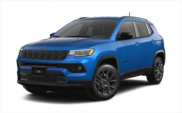 2026 Jeep Compass COMPASS LATITUDE ALTITUDE 4X4 in Hydro Blue Pearl-Coat Exterior Paint — front three-quarter view