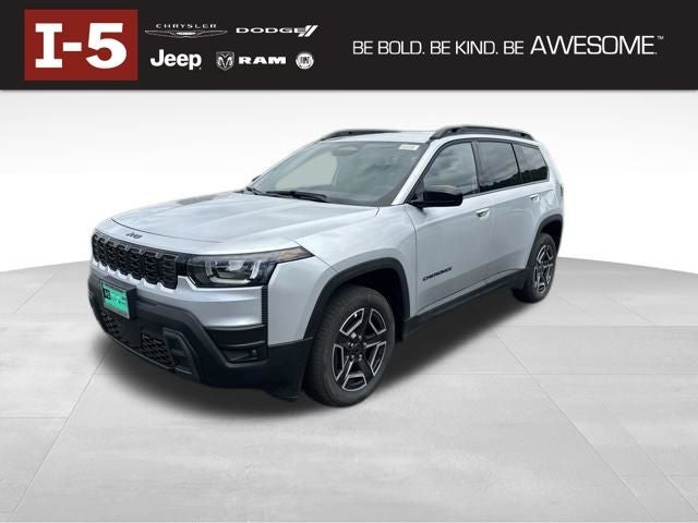 2026 Jeep Cherokee CHEROKEE LAREDO 4X4 in Silver Zynith Clear-Coat Exterior Paint — front three-quarter view