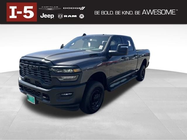 2026 RAM Ram 2500 RAM 2500 TRADESMAN CREW CAB 4X4 6'4' BOX in Granite Crystal Metallic Clear-Coat Exterior Paint — front three-quarter view