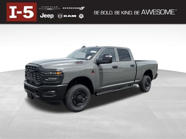 2026 RAM Ram 2500 RAM 2500 TRADESMAN CREW CAB 4X4 6'4' BOX in Ceramic Gray Clear-Coat Exterior Paint — front three-quarter view