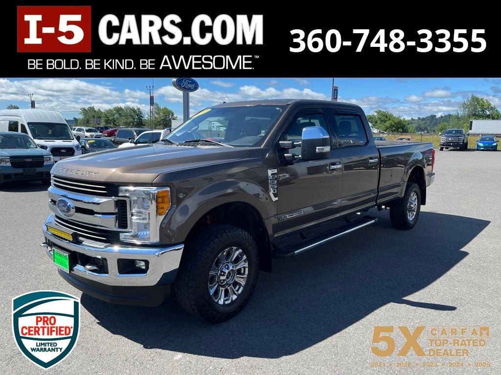 2017 Ford F-350SD XLT in Caribou Metallic — front three-quarter view
