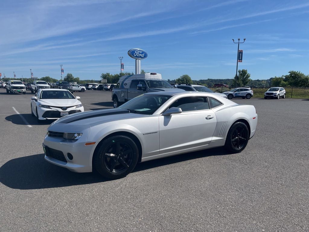2014 Chevrolet Camaro 2LS in Silver Ice Metallic — front three-quarter view