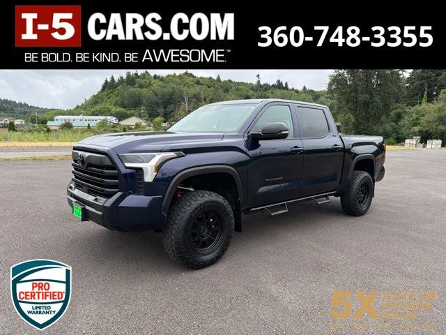 2024 Toyota Tundra SR5 in Blueprint — front three-quarter view